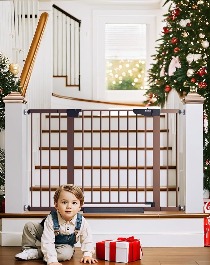 Cumbor 29.7-48" Baby Gate for Stairs, Mom's Choice Awards Winner-Dog Gate for by Cumbor