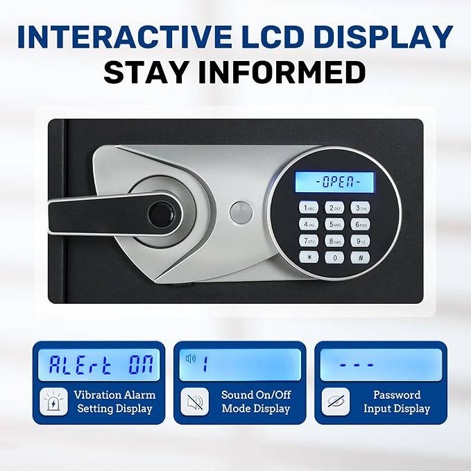 BlackSmith Biometric Safe Box 2.2 Cub Quick Access Home Security Safe - Image 5