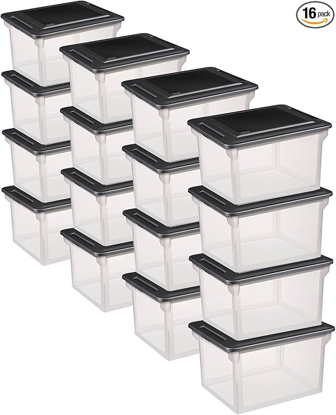 Sterilite File Box, Stackable Storage Bin by Sterilite