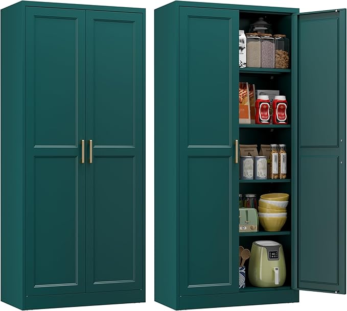 Kitchen Pantry Cabinet, 71 Inch Tall Metal Pantry Cabinet by POLUP