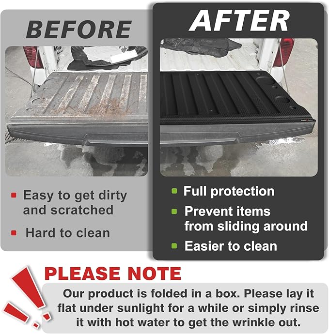 TripleAliners Tailgate Mat for 2019-2025 2026 Chevy Silverado & GMC Sierra 1500 - Image 8