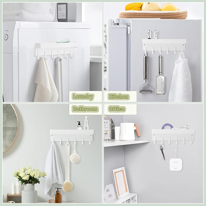 VIS'V Magnetic Key Holder Wall Mount, Compact Metal Key Rack - Image 7