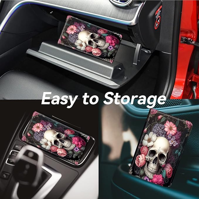 Car Registration & Insurance Holder, Leather Glove Box Organizer, Cool - Image 4