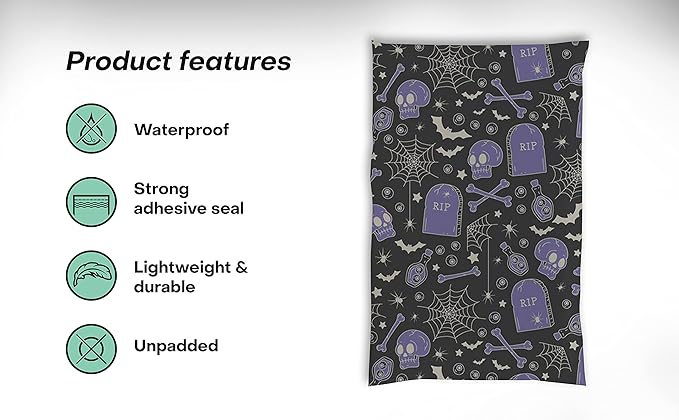 6x9 Poly Mailers – Spooky Halloween – Waterproof, Tear-Resistant Shipping Bags - Image 4