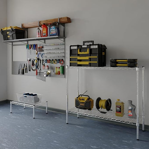 14" Deep x 42" Wide x 34" Height Wire Shelving Kit | 2-Tier | NSF Commercial - Image 2