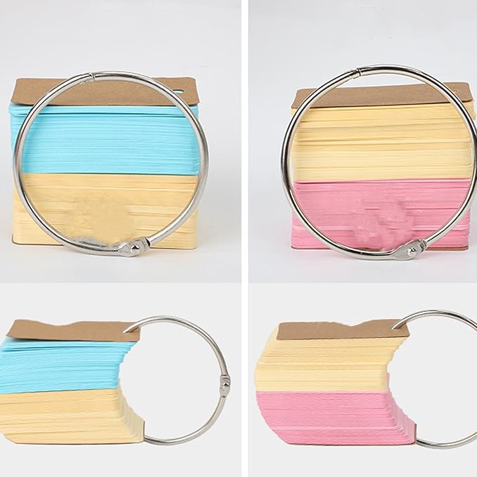 30Pcs Metal Binding Binder Rings Heavy Duty Document Rings - Image 3
