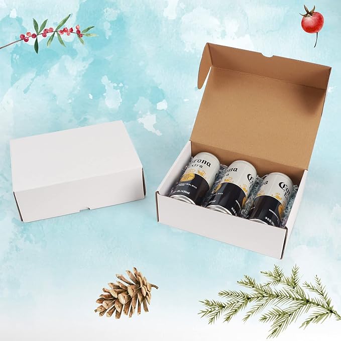 WIFTREY 9x6x3 White Shipping Boxes 25 Pack - Image 6