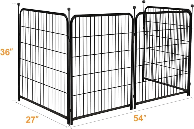 Garden Fencing 36 Inch High, 4 Panels Total 8.9 Ft Dog Fence Outdoor - Image 3