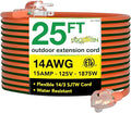 Go Green Power Inc. 14/3 SJTW Outdoor Extension Cord, Lighted Extension Cord by PowerByGoGreen