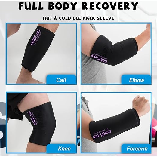 Coldcool Knee Ice Pack Wrap for Injuries, Reusable Gel Cold Packs Brace 360° - Image 5
