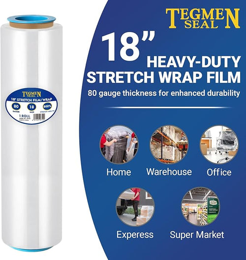 1-Pack 18" Stretch Wrap Rolls - Image 2