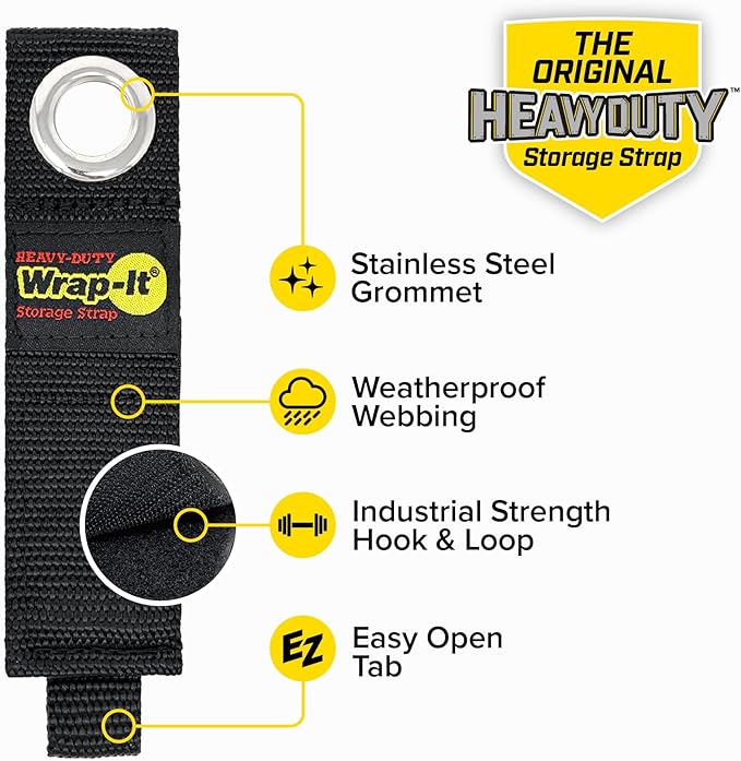 Heavy-Duty Wrap-It Storage Straps, 10-inch - Image 6