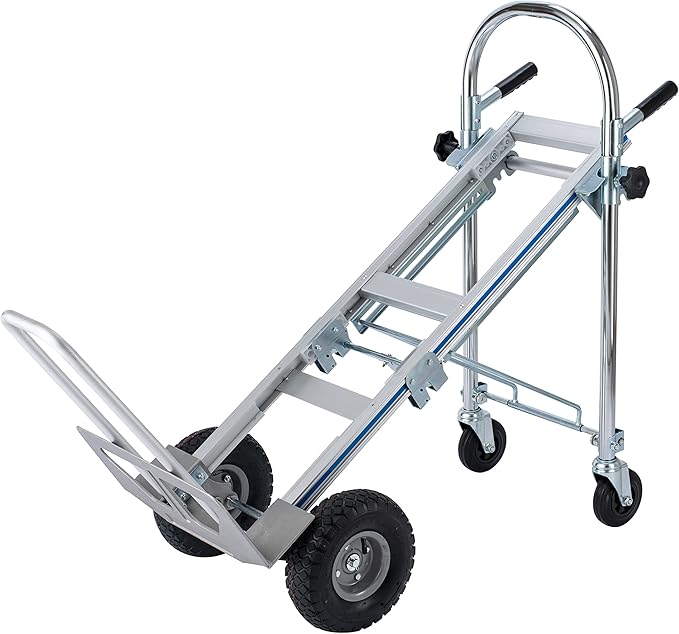 LEADALLWAY 3-in-1 Aluminum Convertible Hand Truck, Heavy Duty Folding Dolly - Image 5