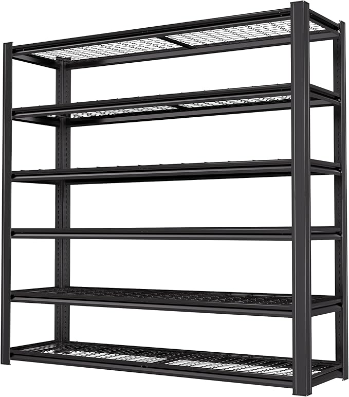 6T 62" W x 24" D x 84" H Garage Shelving Heavy Duty Metal Shelving 4200LBS by LIJIUHOME