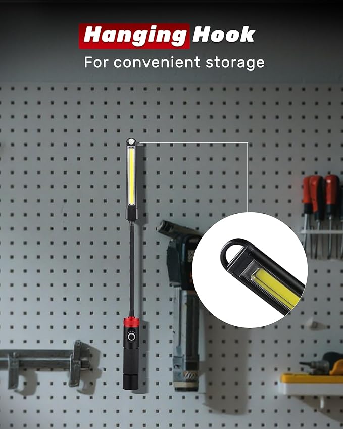 Rechargeable Work Light, 5000mAh Flexible Gooseneck LED Work Light - Image 7