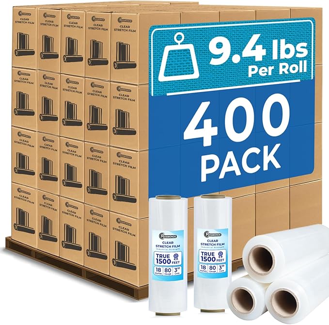 Rosmonde 400 Pack Bulk Plastic Wrap by Rosmonde