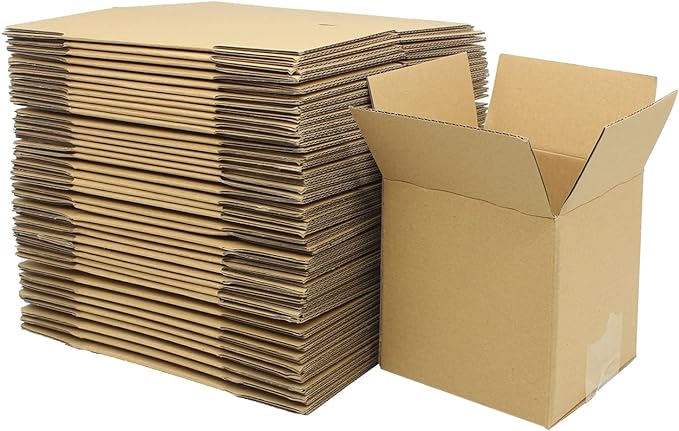 40 Pack Small Shipping Box 4x4x4 inch, Corrugated Cardboard Mailer Shipping by zmybcpack