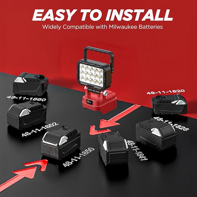 2 Pack LED Work Light Compatible - Image 3