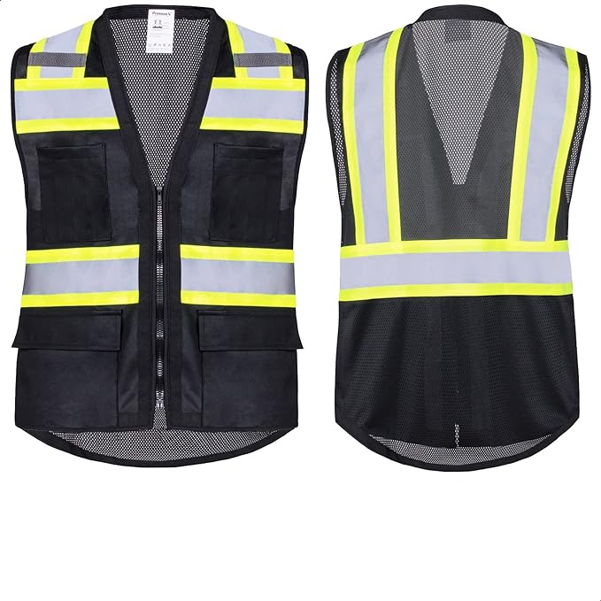 ProtectX 6 Pockets High Visibility Safety Vest - Image 2