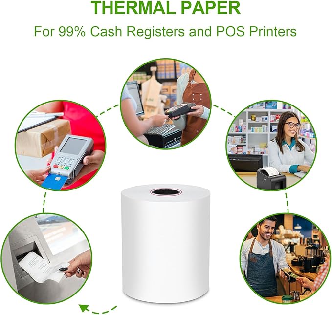 2 1/4 x 85 Thermal Receipt Paper, Compatible - Image 4