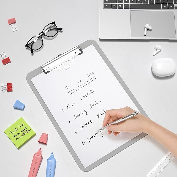 Hongri Plastic Clipboard with Pen Holder, Nurses and Women, Low Profile Clip - Image 8