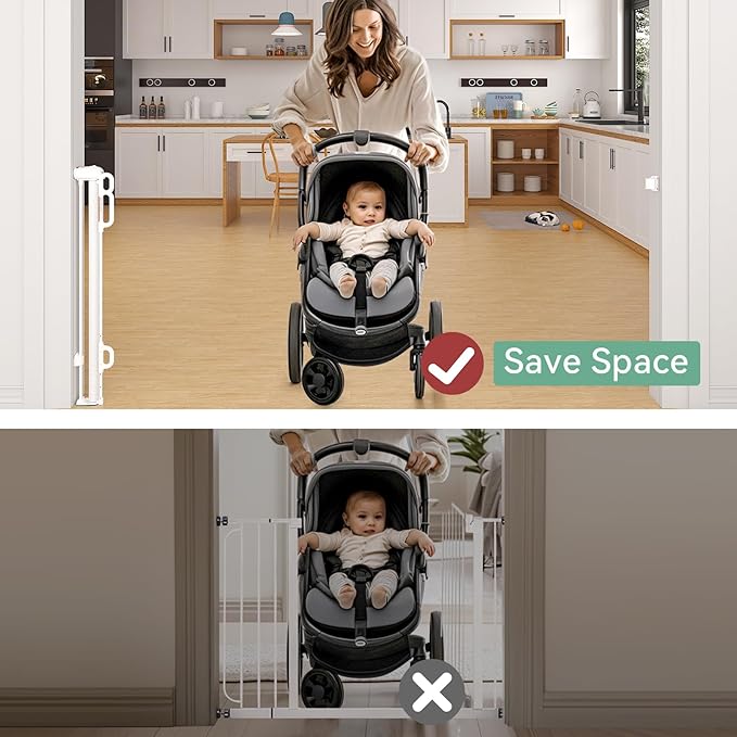 Momcozy Baby Gate 41'' Tall 118'' Wide 【 Extra Wide 】 - Image 5