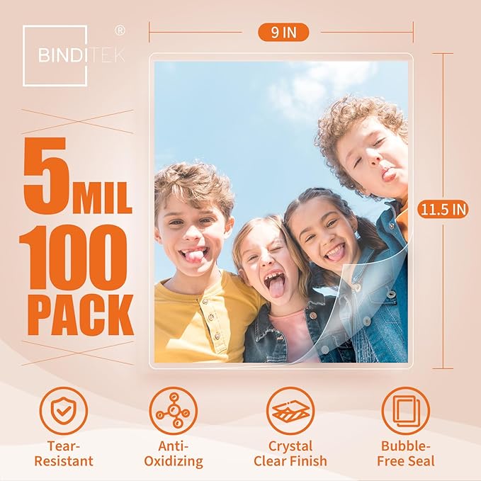 Binditek Laminating Sheets 5 Mil, Universal Fit - Image 2