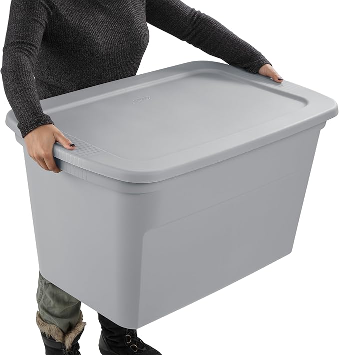 Sterilite 30 Gal Storage Tote, Stackable Bin - Image 4