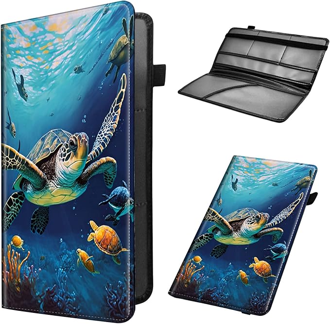 Car Registration and Insurance Holder, Leather Car Glove Box Organizer by Unknown