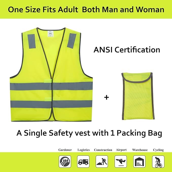Safety Vests 10 Pack - Image 2