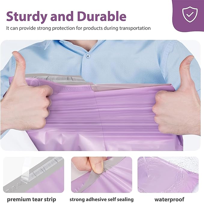 Fuxury Poly Mailers 10x13 Inch 500pc, Sturdy Shipping Bags - Image 7