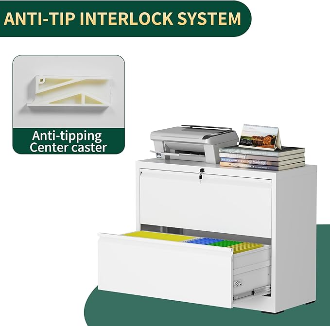2 Drawer Lateral File Cabinet - Image 6