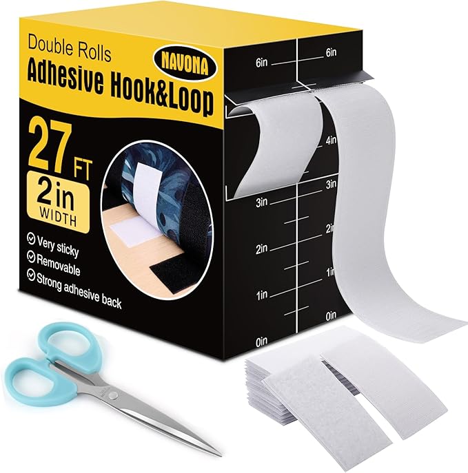 Navona 27Ft x 2 Inch Hook and Loop Strips by Unknown