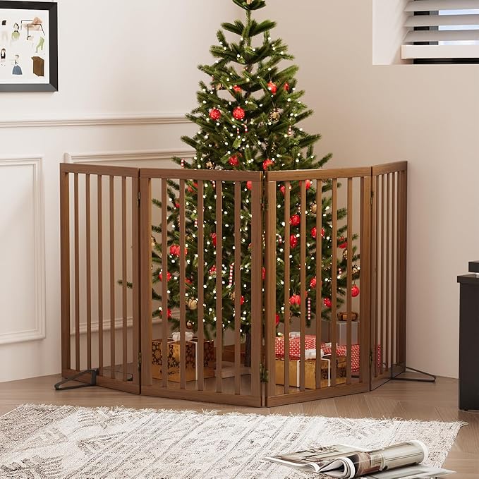 Dog Gates for Doorways, Tall Dog Gate Indoor, Foldable Pet Gates for Doorways - Image 7