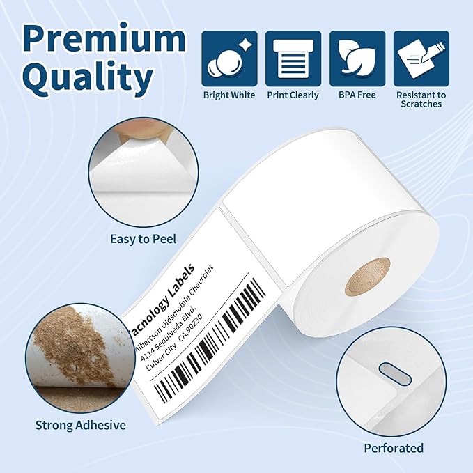 Tacnology 24 Rolls 7200 Labels Compatible - Image 3