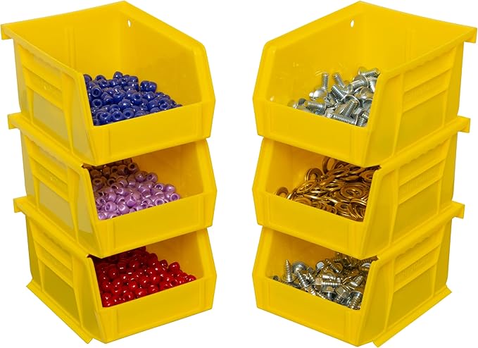 Akro-Mils Storage Bins 30210, Plastic | Stackable | Hanging Design | 5" x 4" x - Image 2
