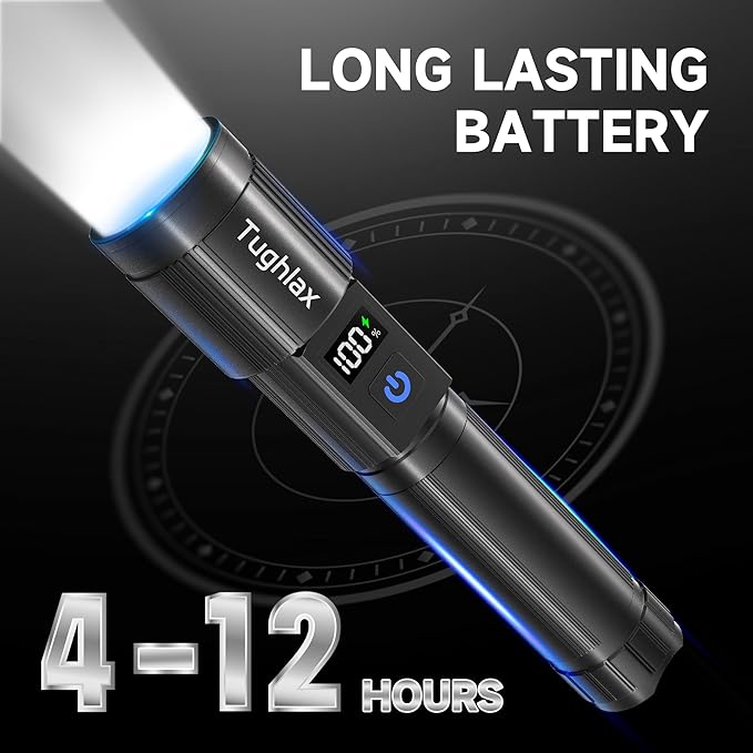4Pack Rechargeable Flashlights High Lumens 9900LX, LED Flashlight Rechargeable - Image 6