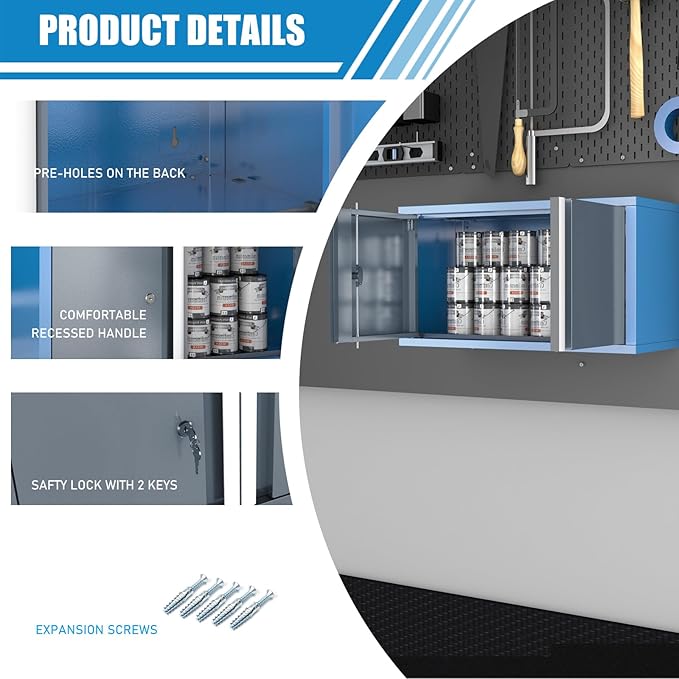 LARBANKE Metal Storage Cabinet System - Image 4