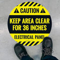 Caution Electrical Panel Keep Area Clear by SigoSigns