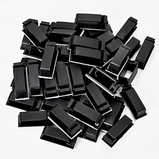 50Pcs Self Adhesive Cable Management Clips, Cable Organizers Wire Clips Cord - Image 8