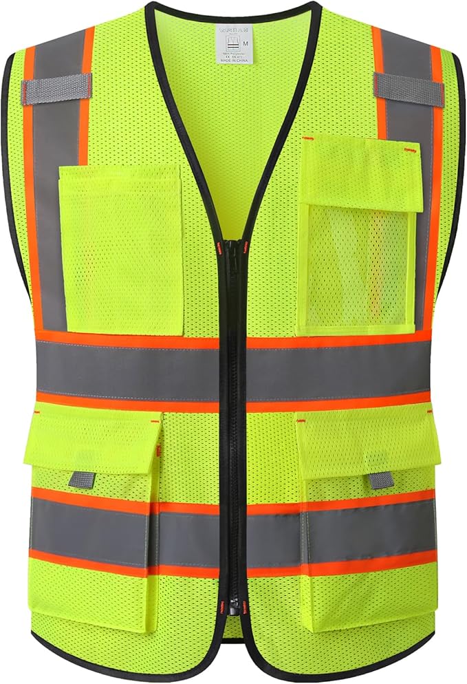 Reflective Safety Vest for Men Women by Ekkosafety