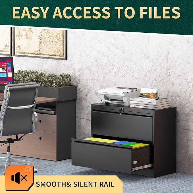 2 Drawer Lateral File Cabinet - Image 7