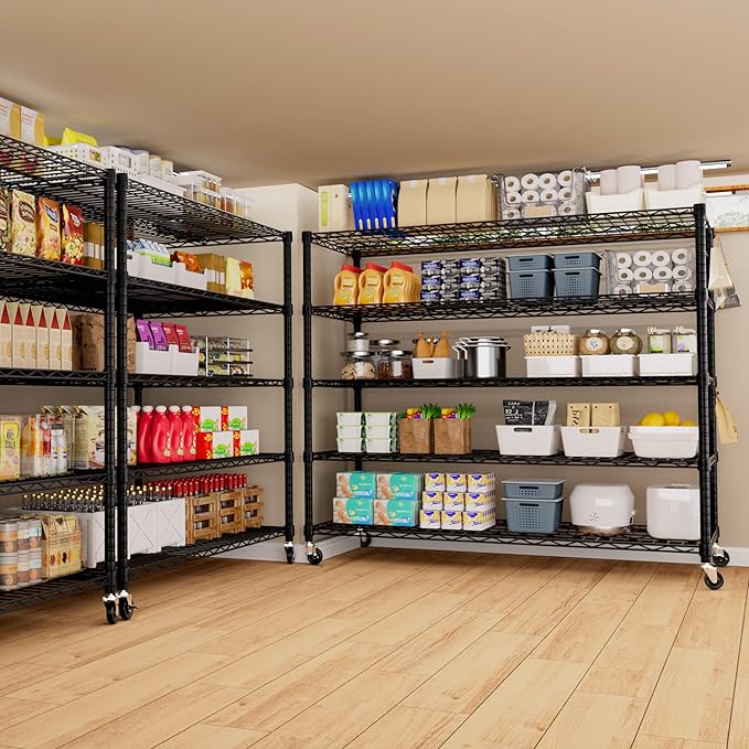 PrimeZone 5 Tier 80.7" Hx55.5 Wx24 D Wire Shelving - Image 9