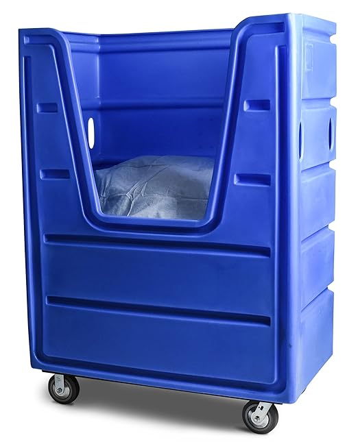 Meese 72P Bulk-Trux Commercial Laundry Linen Truck Cart | Polyethylene | 38 - Image 6