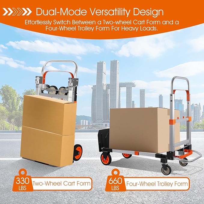 3 in 1 Folding Hand Truck Dolly Cart - Image 4