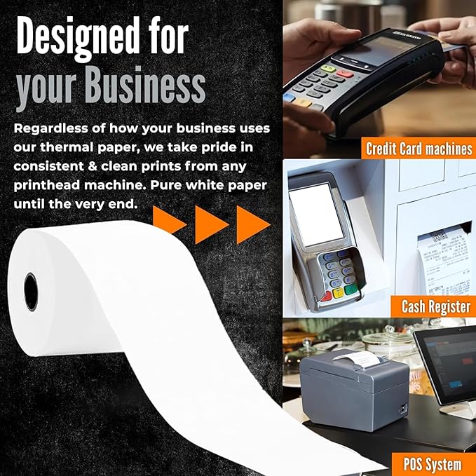 3 1/8 X 230 Thermal Paper Rolls – BPA-Free Rolls - Image 4