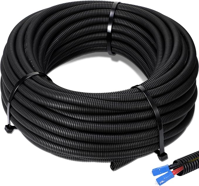 Sasylvia 2" x 15 ft Split Wire Loom Tubing Automotive Wire Loom Assortment by Sasylvia