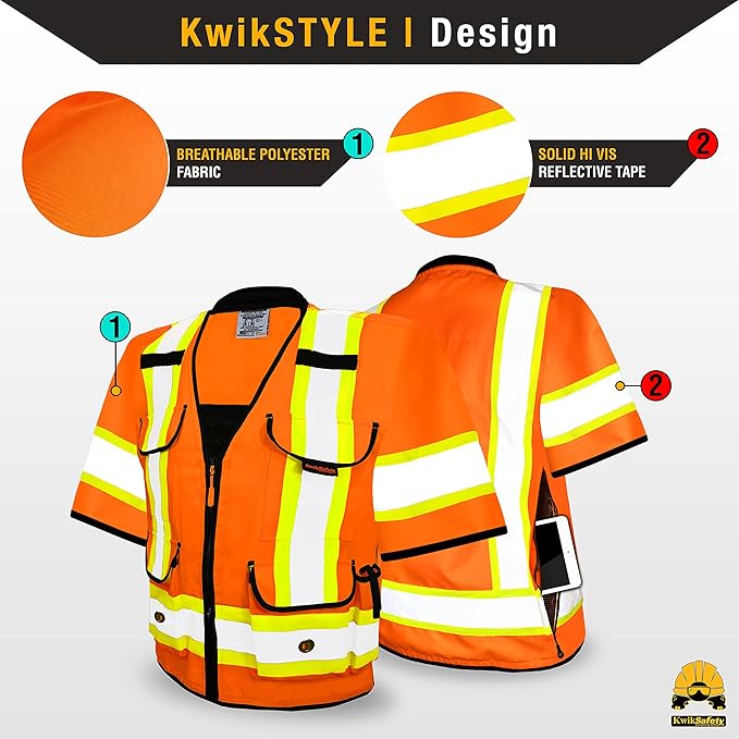 KwikSafety - Charlotte, NC - GODFATHER Safety Vest ANSI OSHA - Image 2