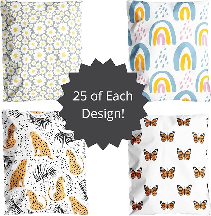 10x13 Poly Mailers – Boho Variety Pack – Waterproof, Tear-Resistant Shipping - Image 3