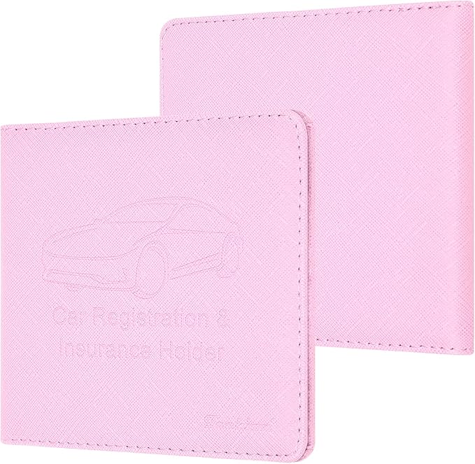 Car Insurance and Registration Holder, 5.5 x 5 Inch PU Leather Vehicle Glove - Image 2